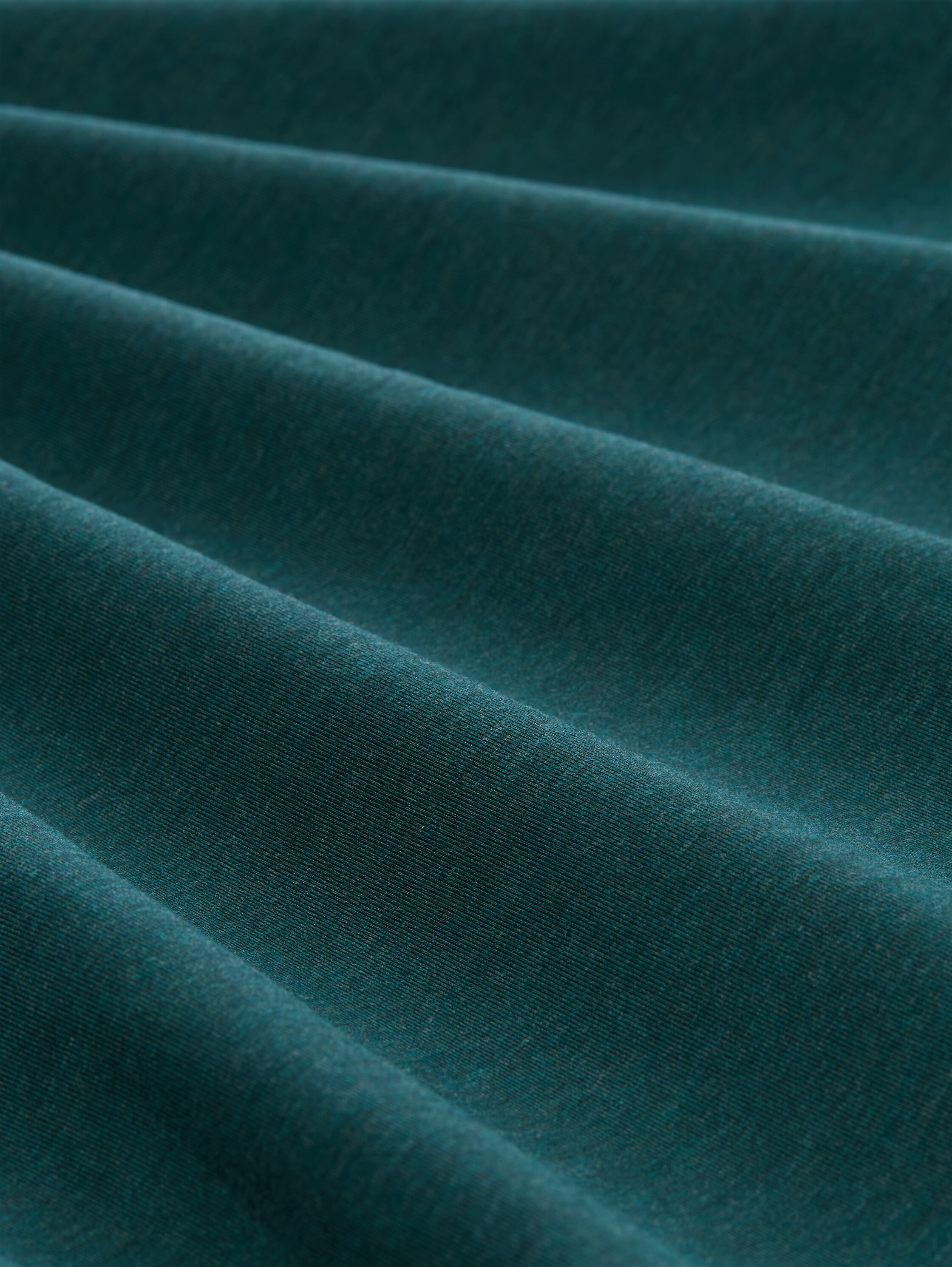 Veste en molleton scuba coupe carrée - Deep Meadow Green Melange - Vue de la matière