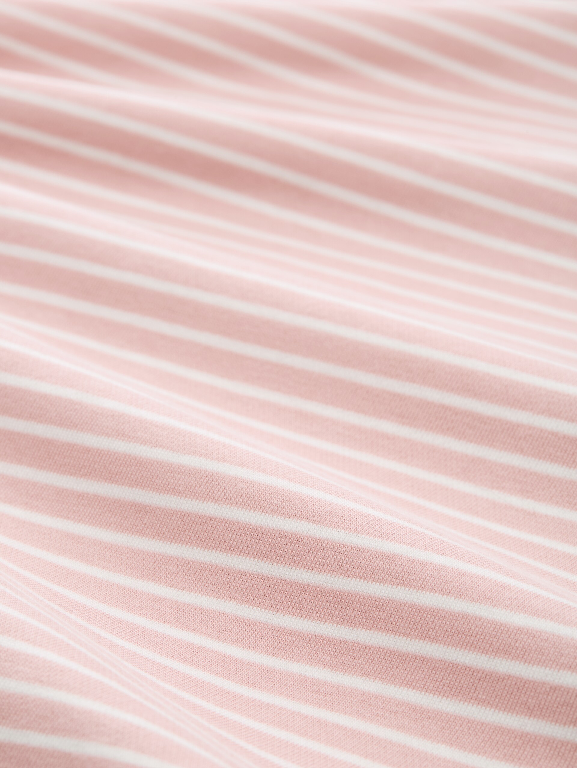 Sweatshirt with striped pattern - morning pink offwhite stripe - Material view