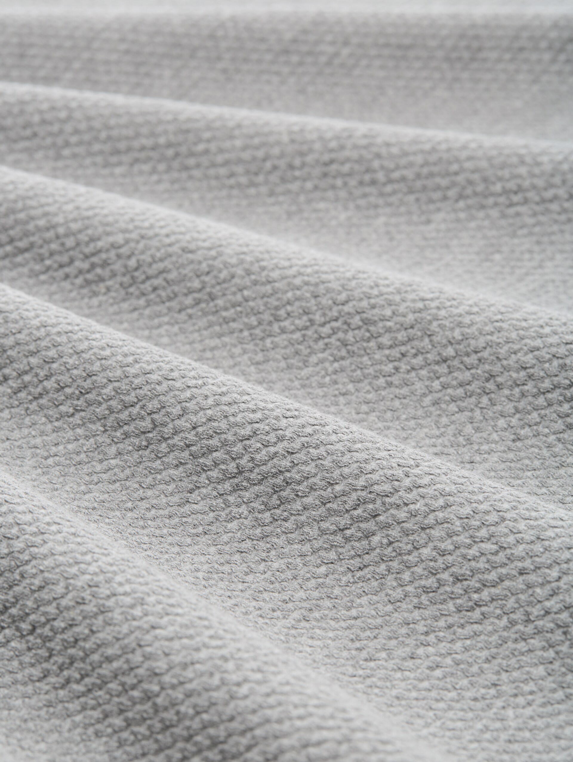 Sweatshirt with button details - medium silver grey melange - Material view