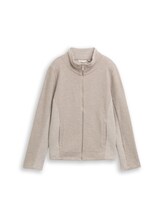 Sélectionné, Veste sweat à col montant par Tom Tailor, brunir