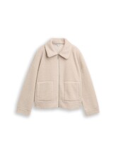 Sélectionné, Veste sweat en polaire de nounours par Tom Tailor, beige