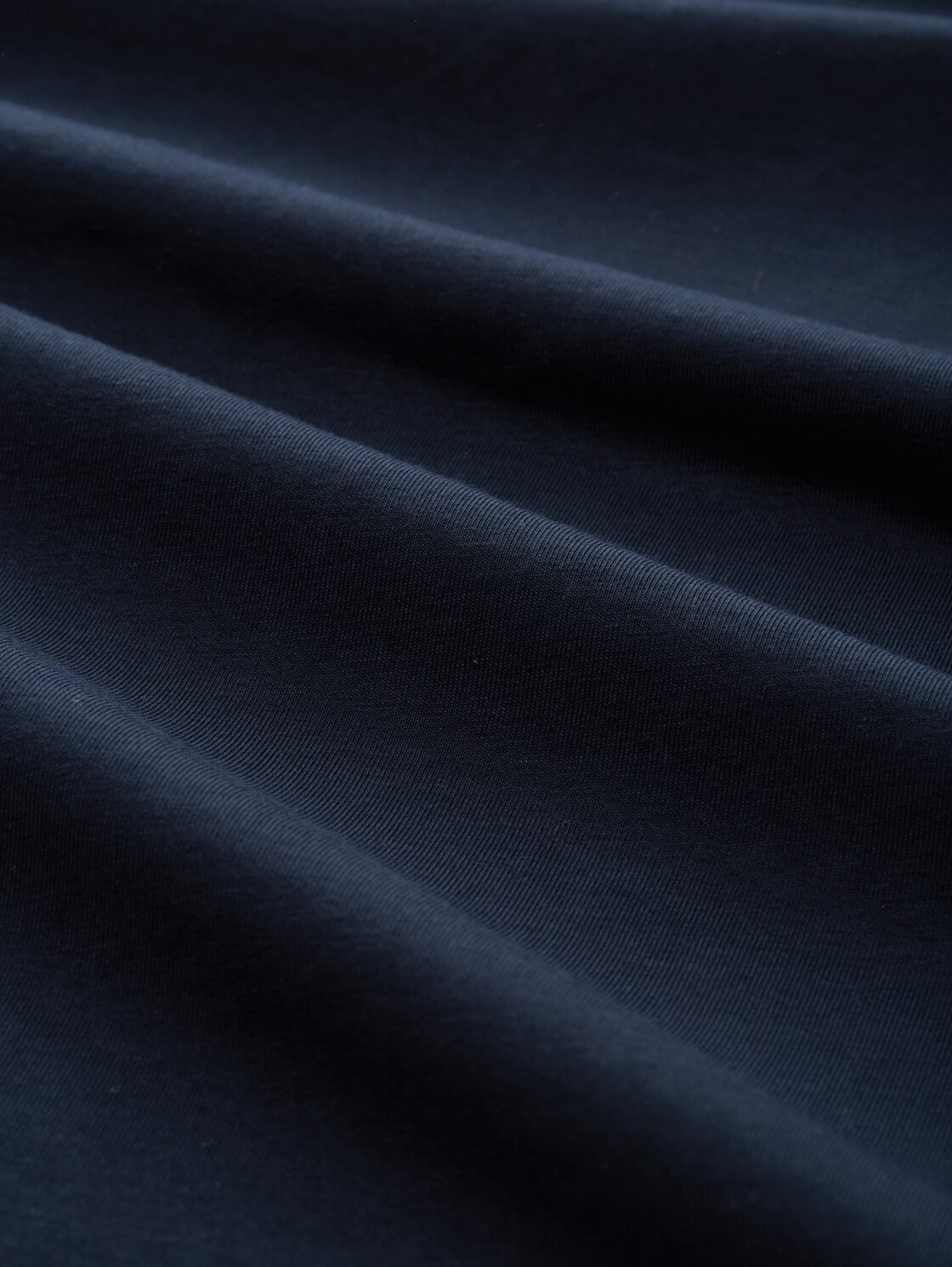 Basic T-Shirt - sky captain blue - Material-Ansicht