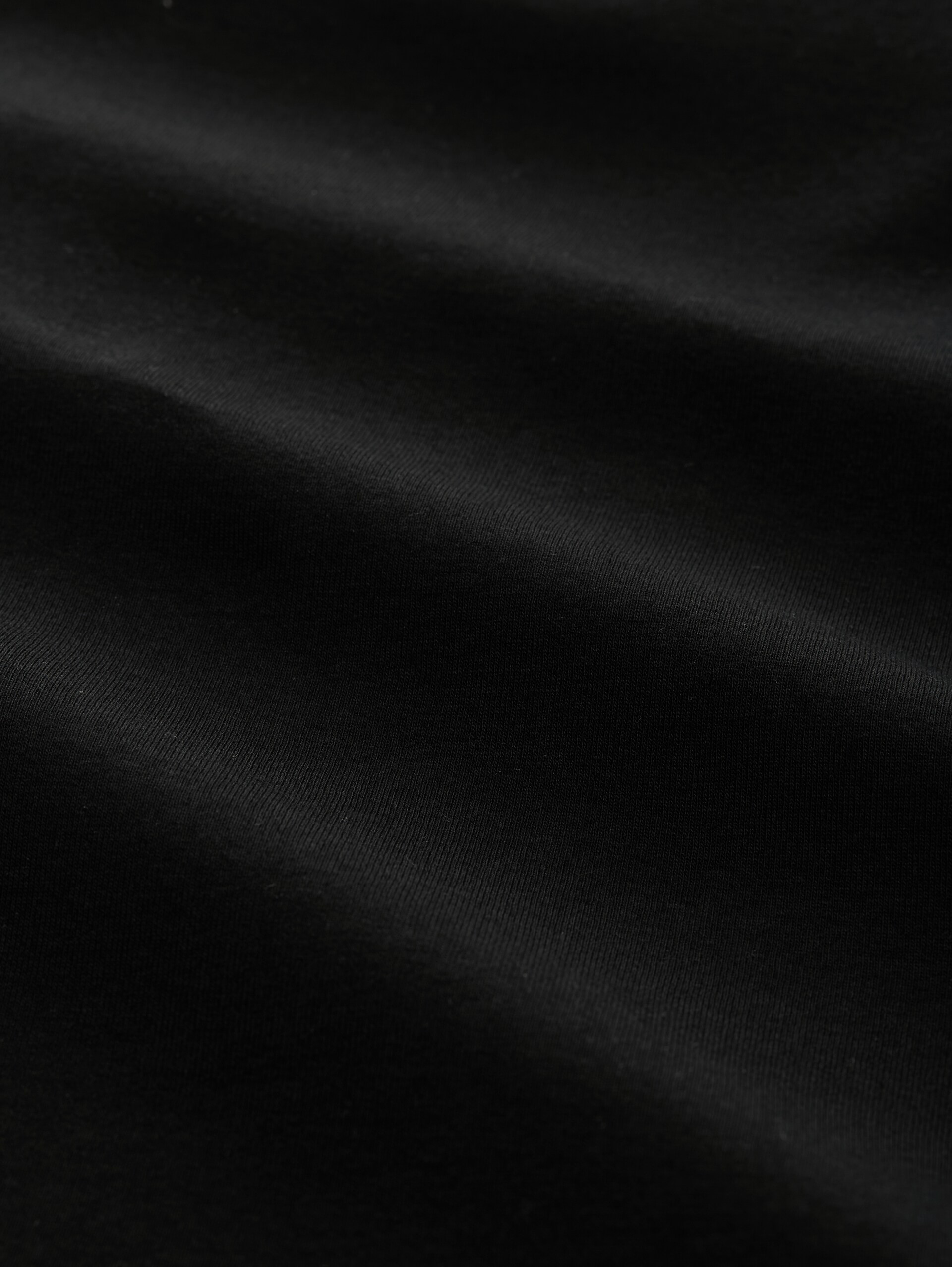 Basic T-Shirt - deep black - Material-Ansicht