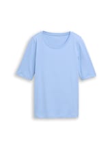 Nicht ausgewählt, Basic T-Shirt von Tom Tailor, blau