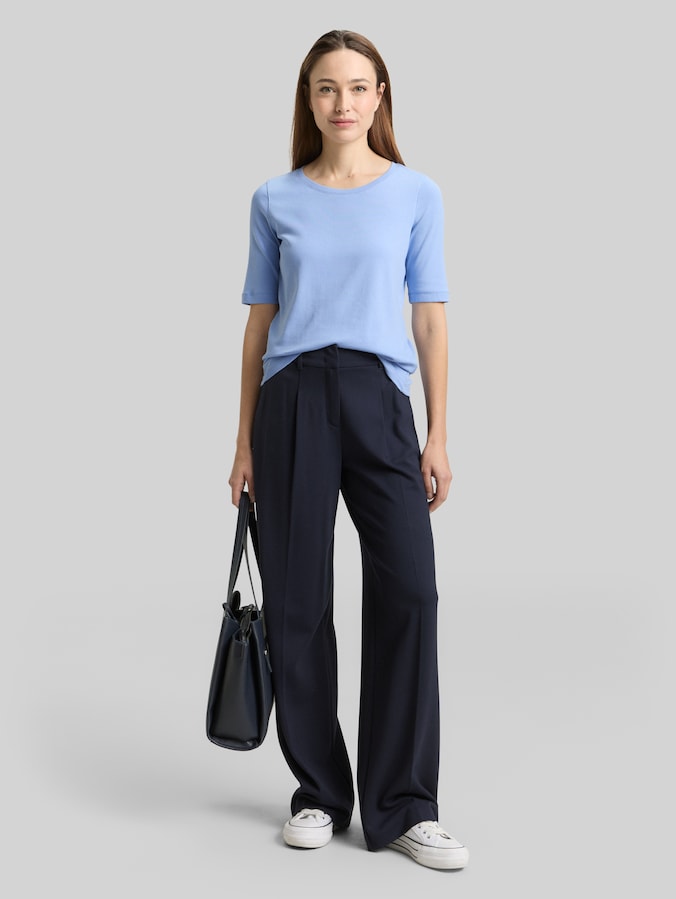 Basic T-Shirt von Women, light fjord blue