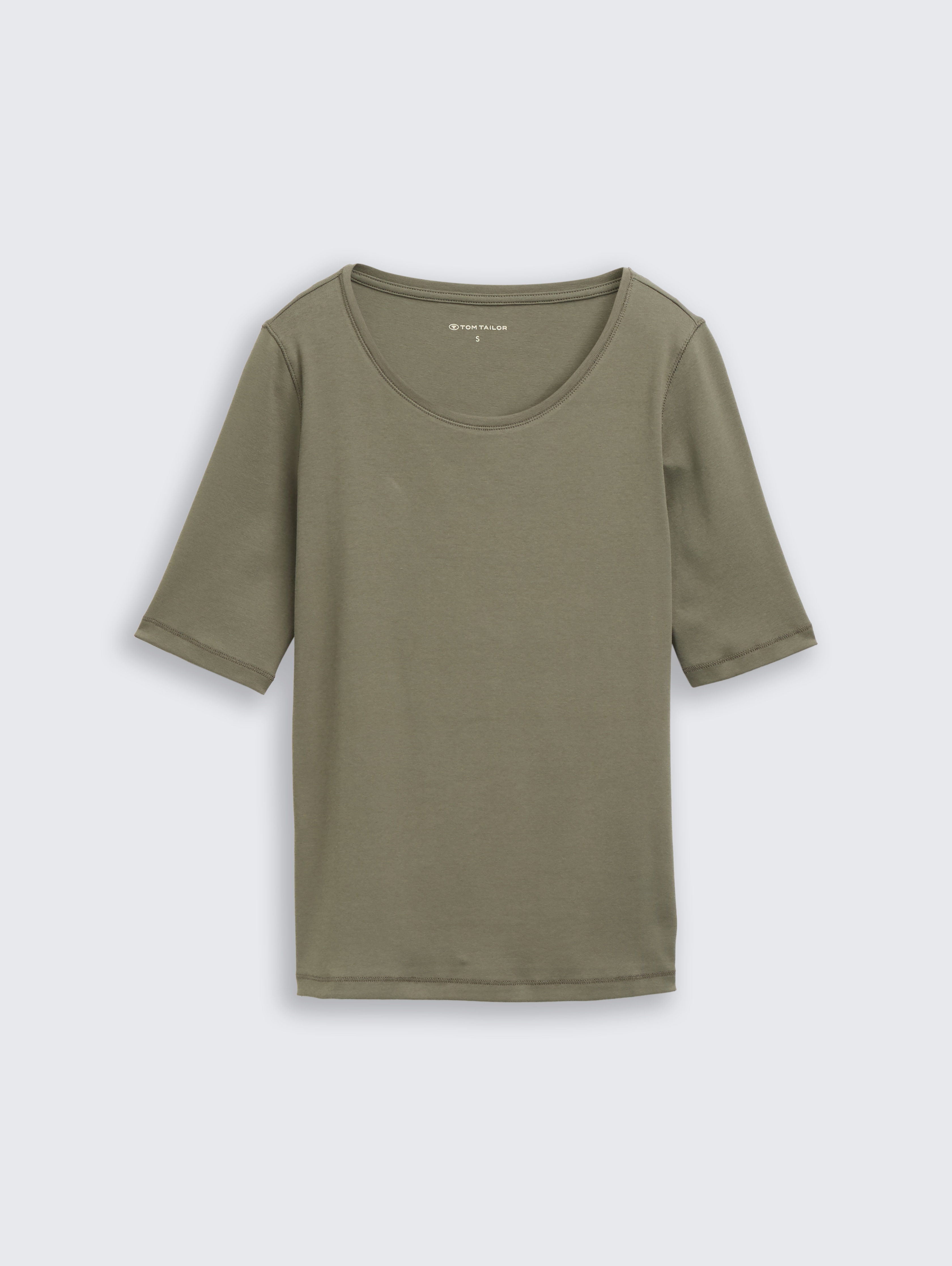 Basic T-shirt by Women, cloudy green
