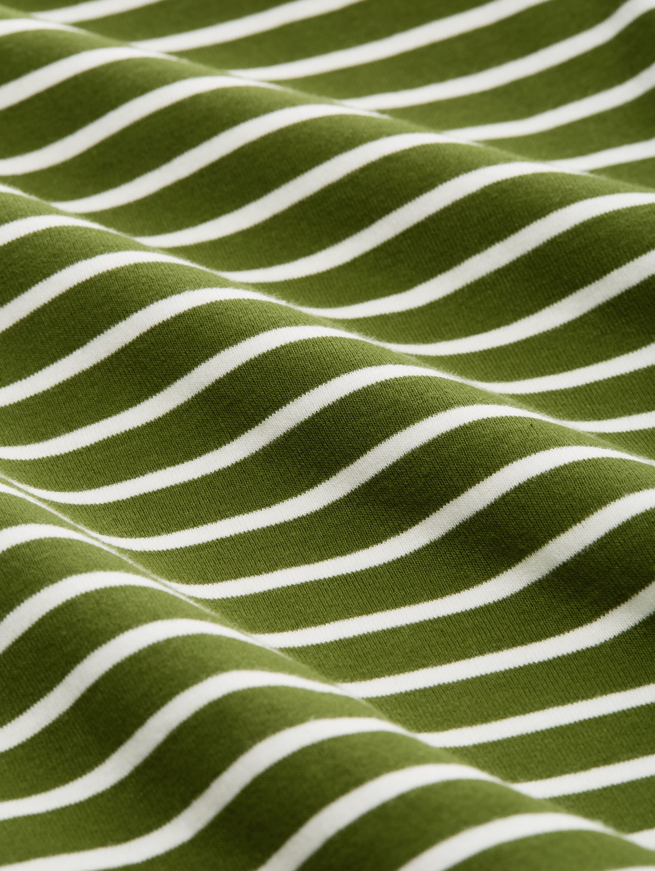 Long-sleeved shirt with striped pattern - green_offwhite_tee_stripe - 