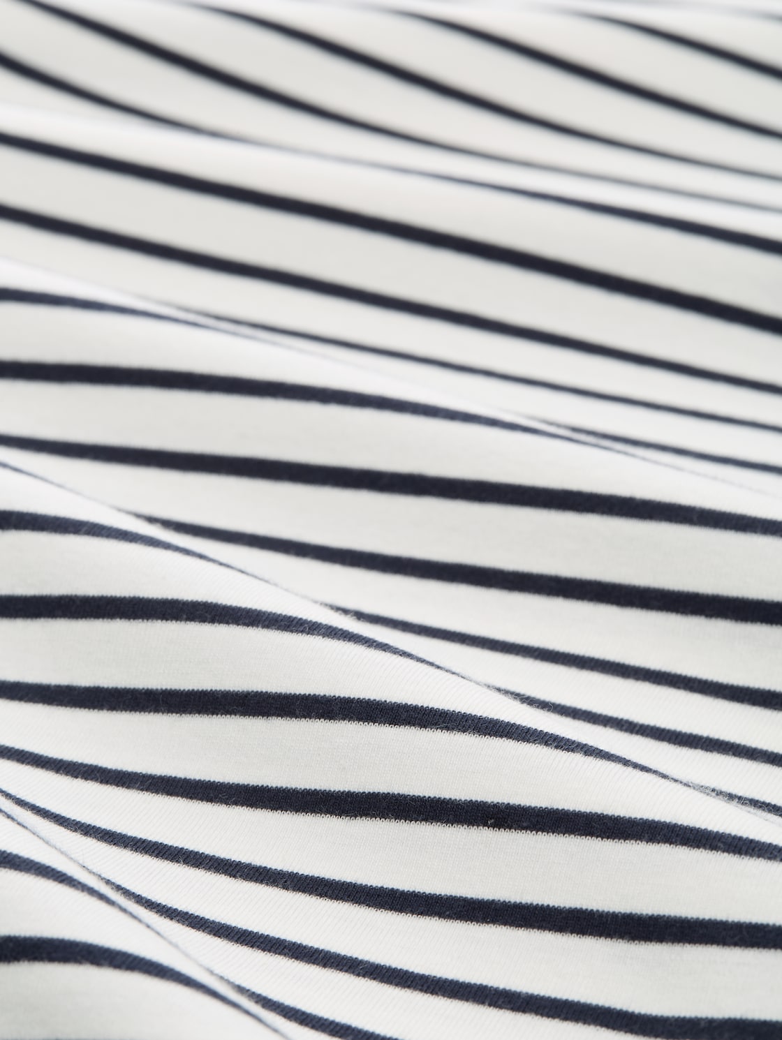 Langarmshirt mit Streifenmuster - offwhite navy tee stripe - Material-Ansicht