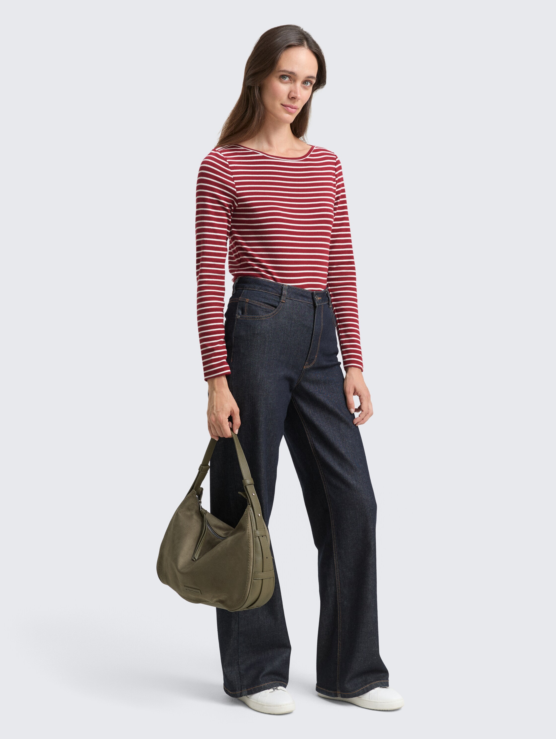 Shirt met lange mouwen en streepjesmotief - red_offwhite_stripe - 