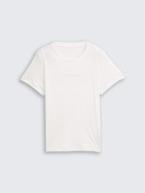 T-shirt avec logo imprimé - Whisper White - Vue de face du produit