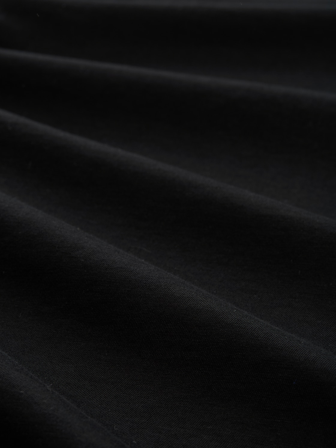 T-Shirt mit Logo-Print - deep black - Material-Ansicht