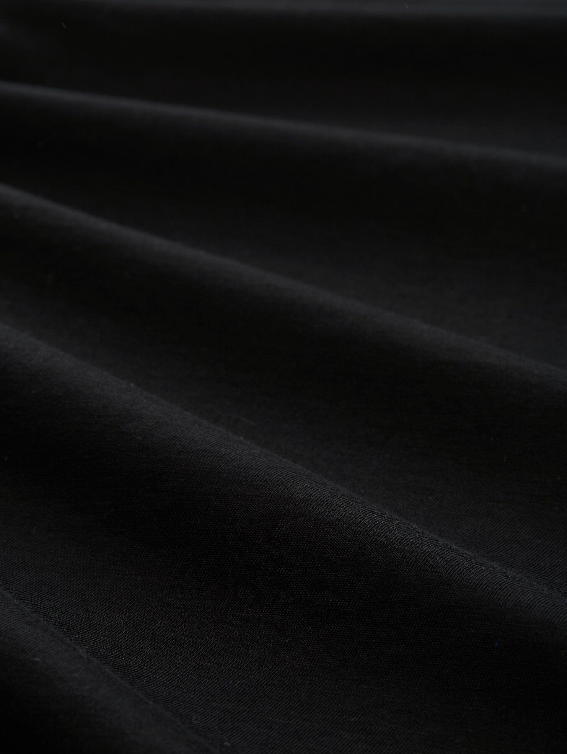 T-Shirt mit Logo-Print - deep black - Material-Ansicht