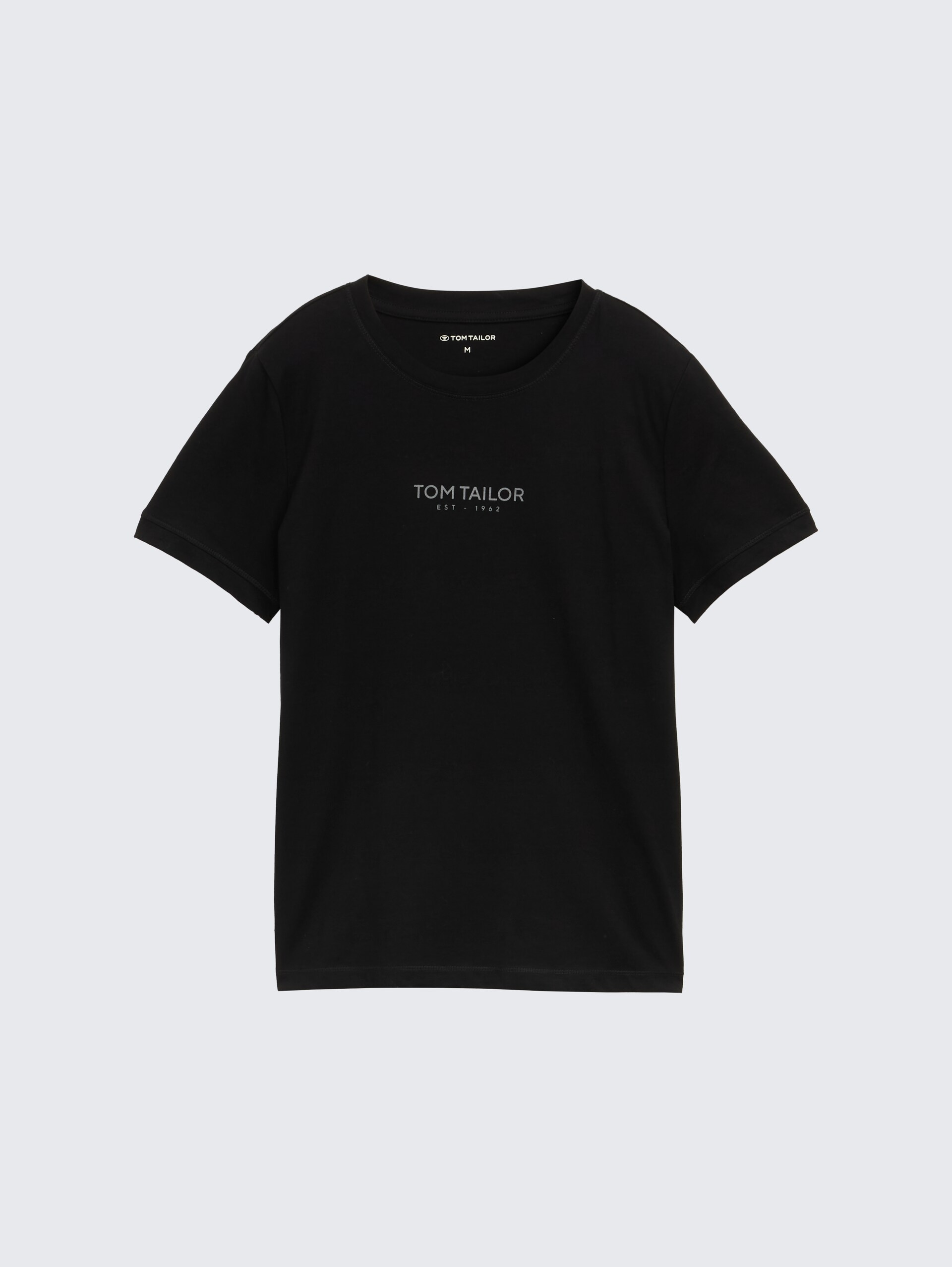 T-Shirt mit Logo-Print - deep black - Vorder-Produkt-Ansicht