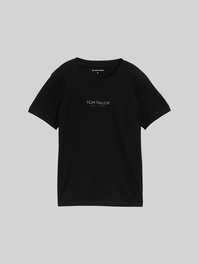 T-Shirt mit Logo-Print von Women, deep black