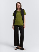 T-shirt avec logo imprimé - deep ivy green - Vue de face du modèle