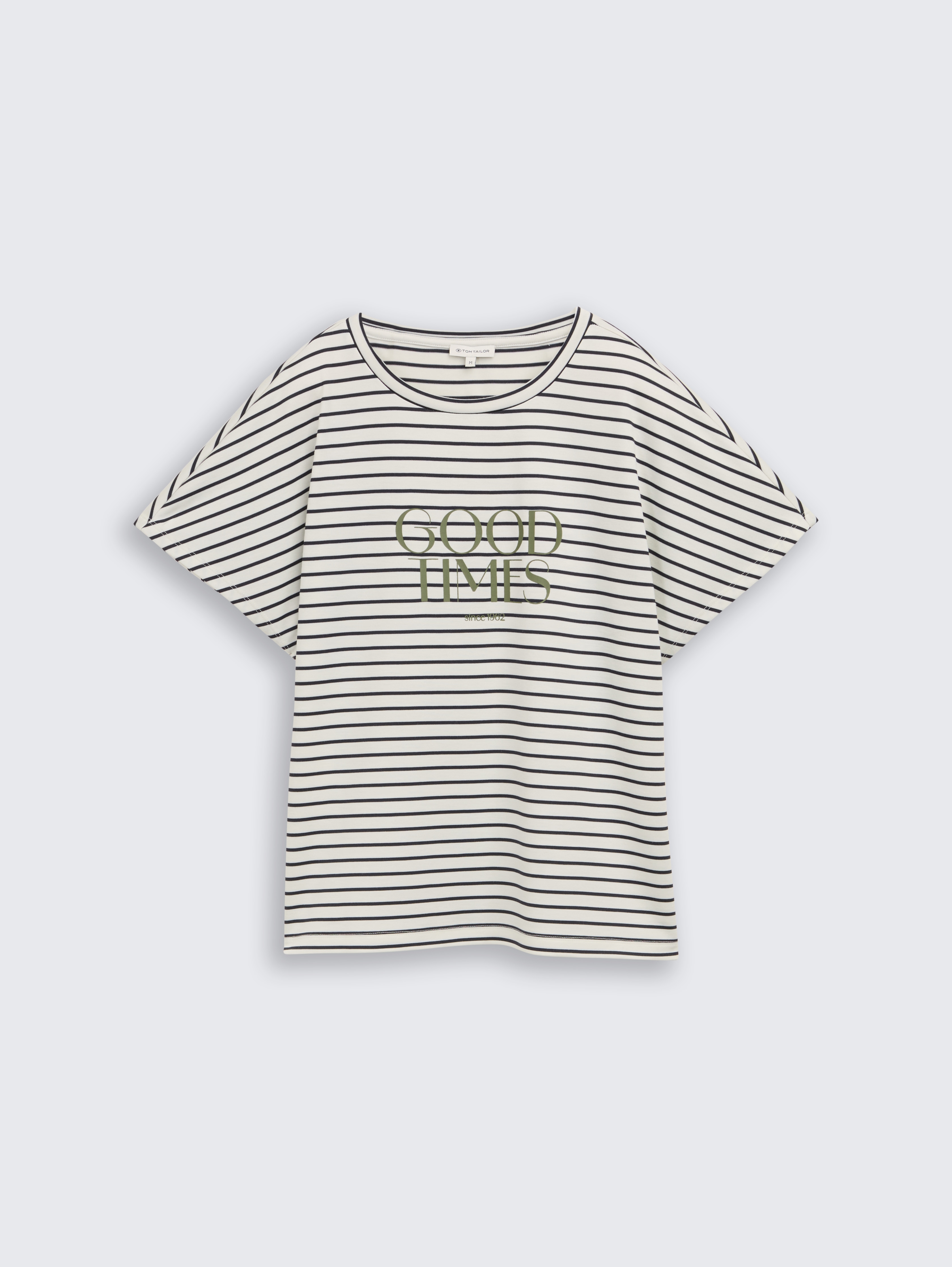 T-Shirt mit Streifenmuster von Women, offwhite navy tee stripe