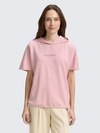 T-Shirt mit Kapuze von Women, Morning Pink