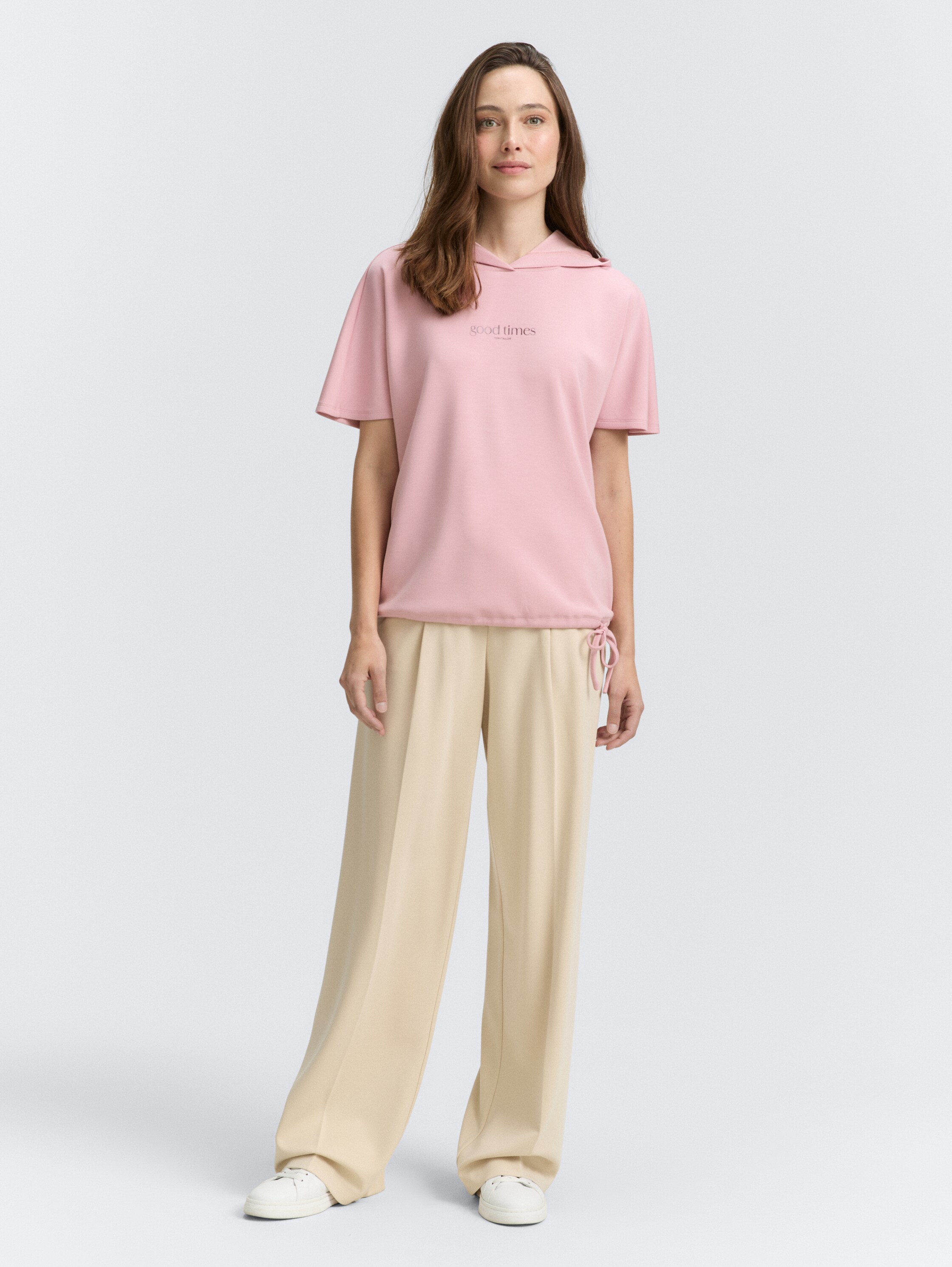 T-Shirt mit Kapuze - morning_pink - 