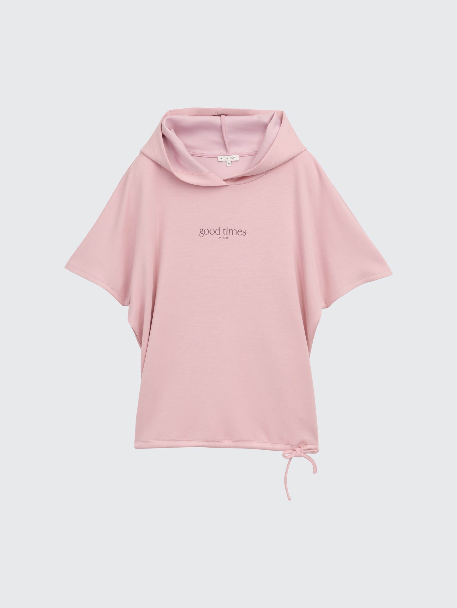 T-Shirt mit Kapuze - Morning Pink - Vorder-Produkt-Ansicht