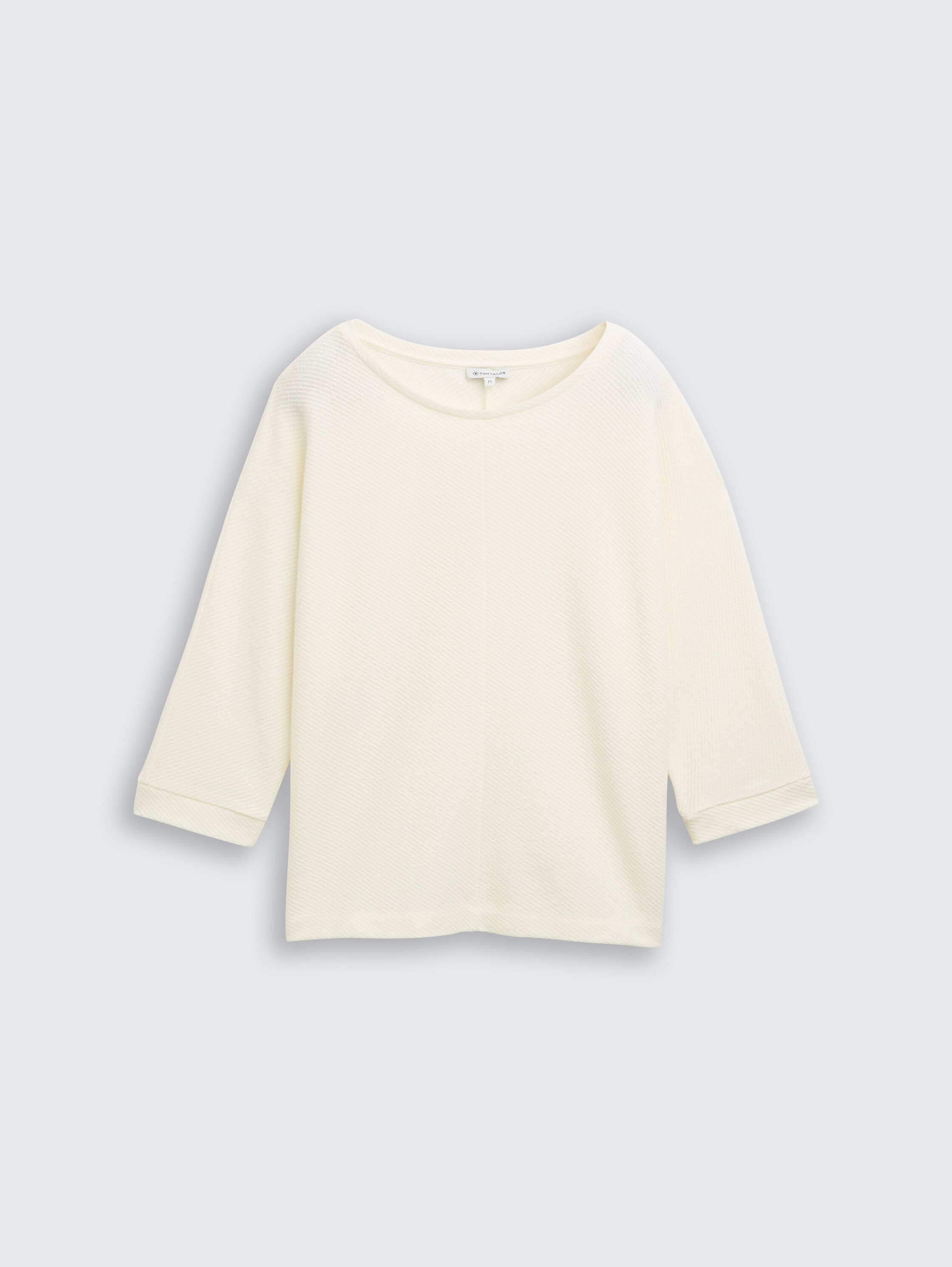 Loose Fit Langarmshirt mit Fledermausärmeln - whisper_white - 