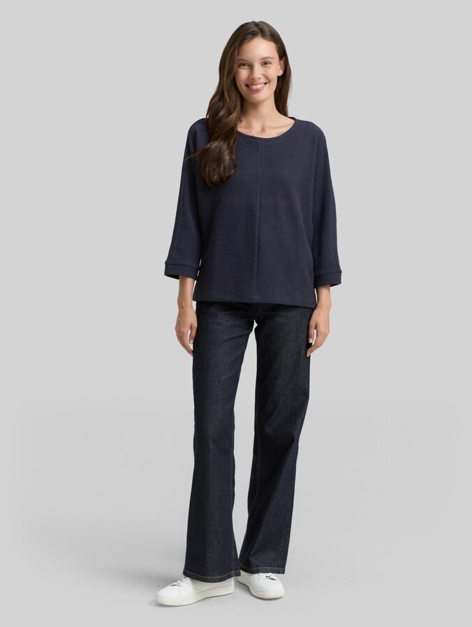 Los shirt met lange mouwen en vleermuismouwen door Women, Lunar Eclipse