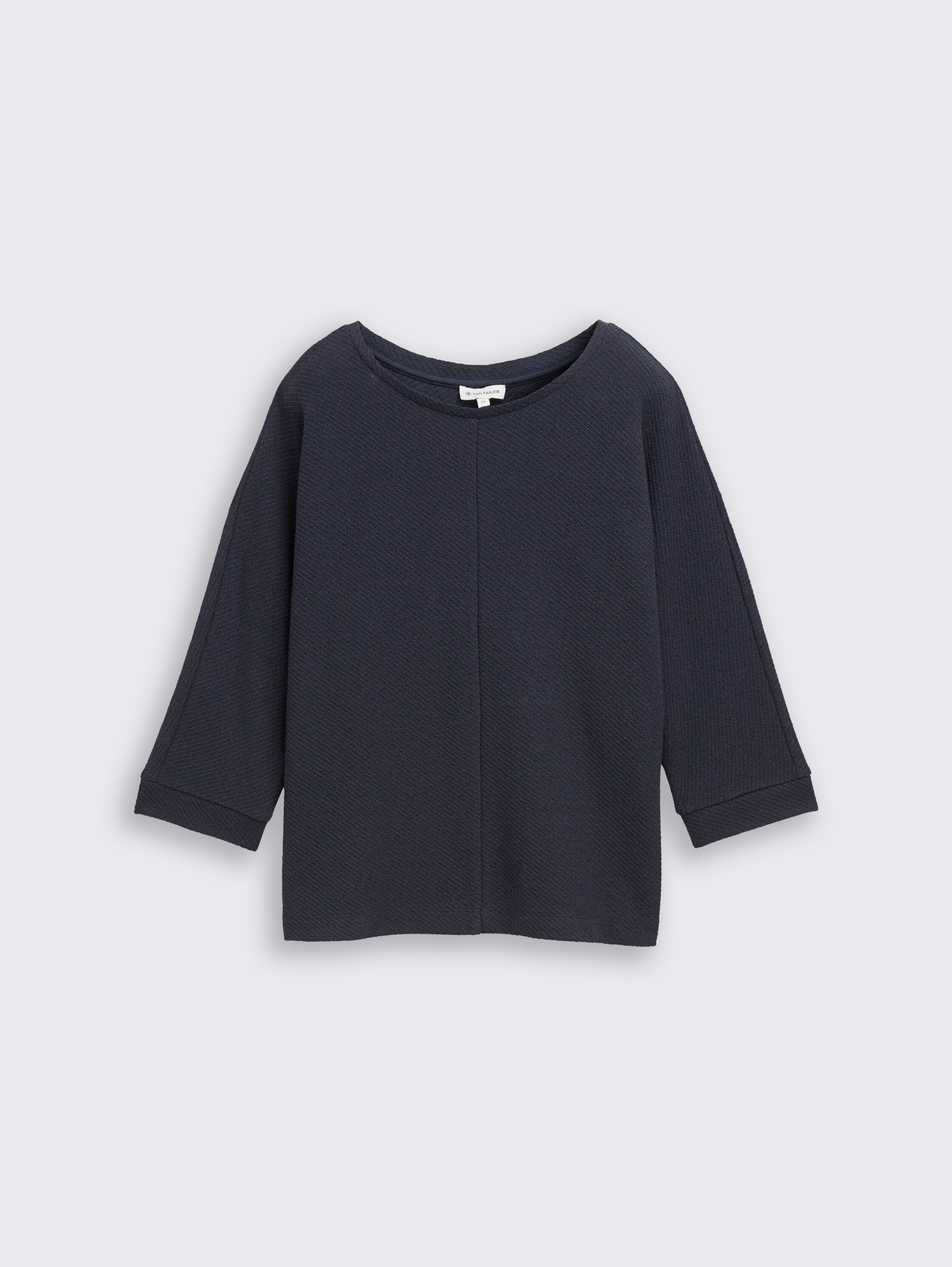 Loose Fit Langarmshirt mit Fledermausärmeln - lunar_eclipse - 