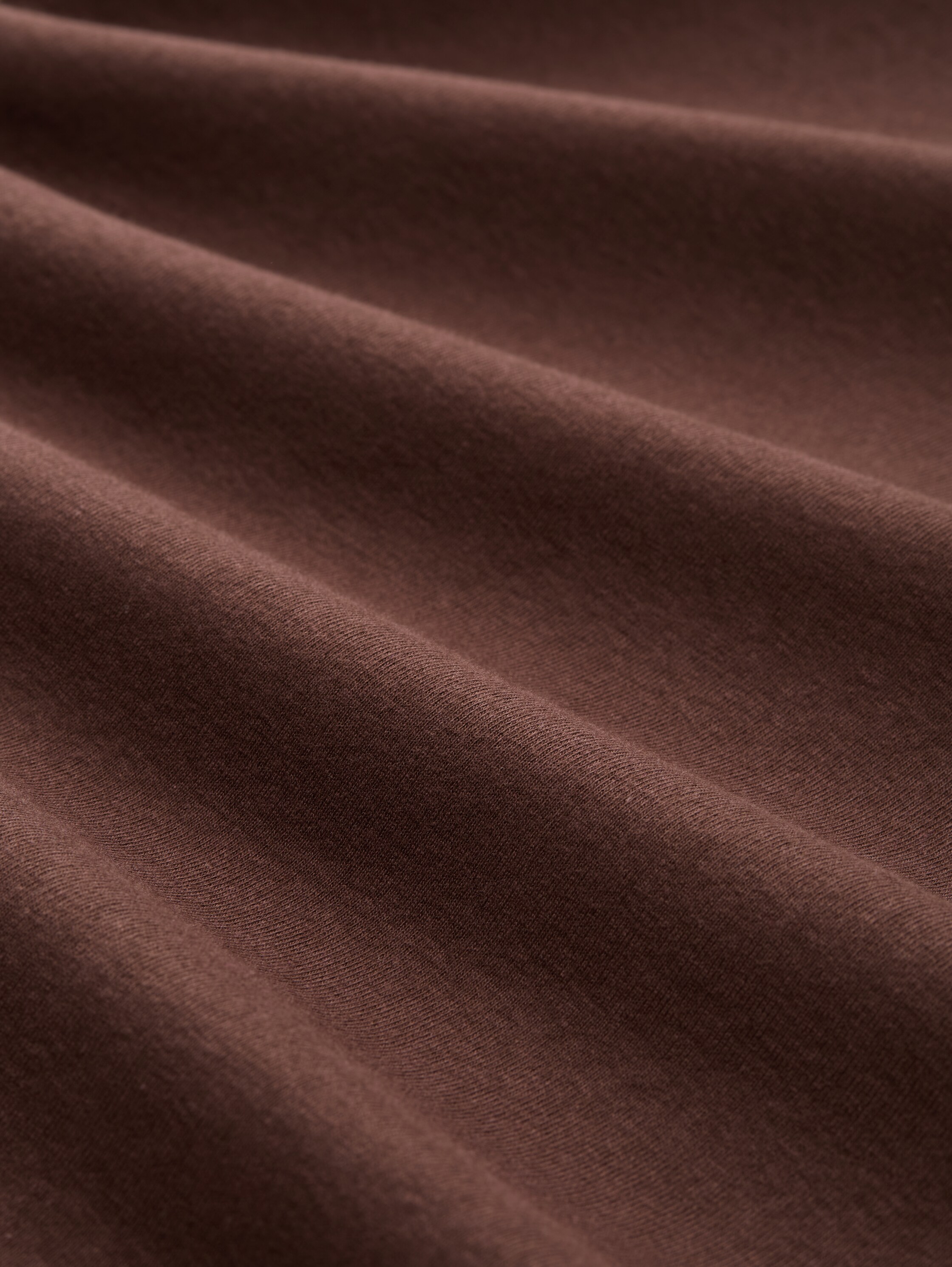 Basic slim fit shirt met lange mouwen - dark_pecan_brown - 