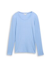 Nicht ausgewählt, Basic Slim Fit Langarmshirt von , blau