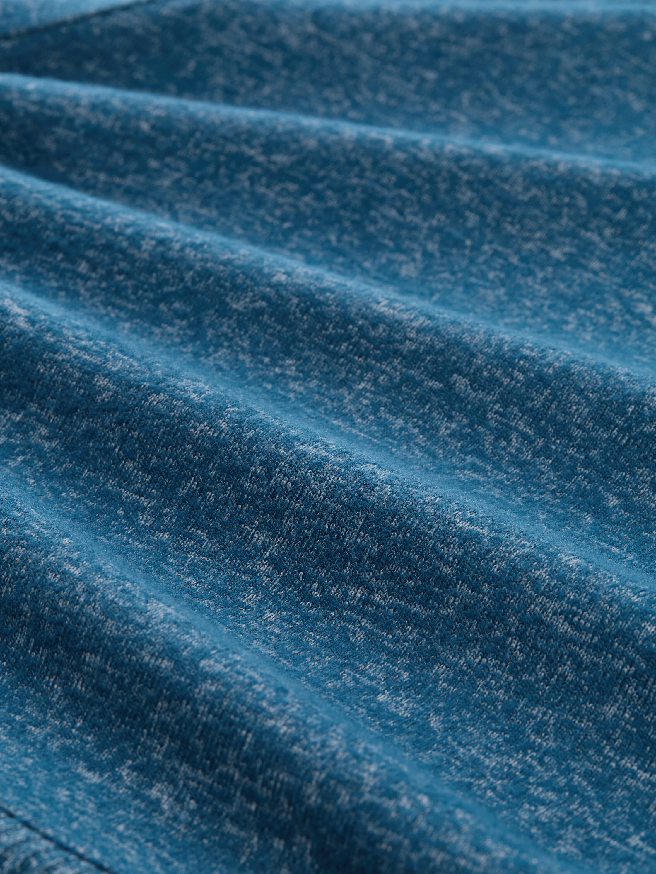 Shirt met lange mouwen en raglanmouwen - dark petrol melange - Materiaalweergave