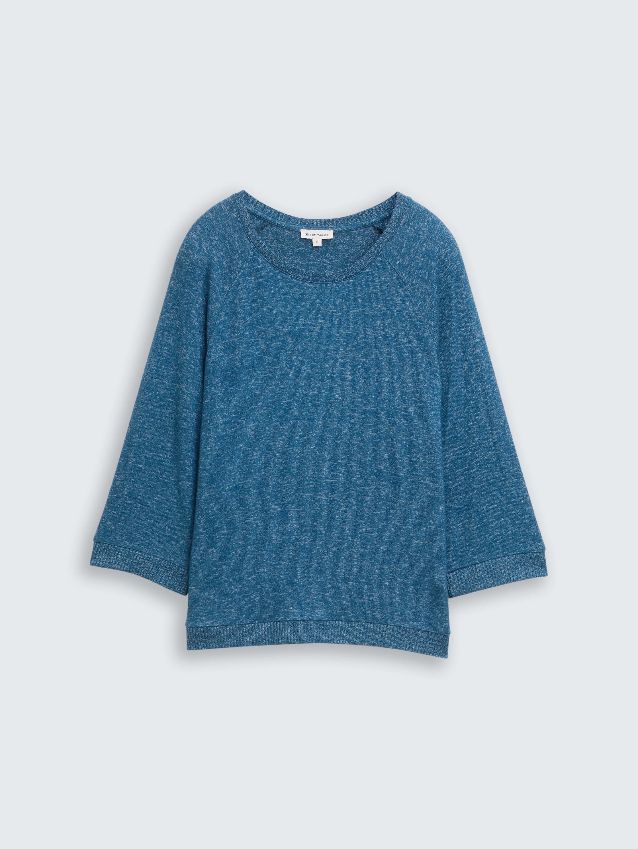 Shirt met lange mouwen en raglanmouwen - dark petrol melange - Product vooraanzicht