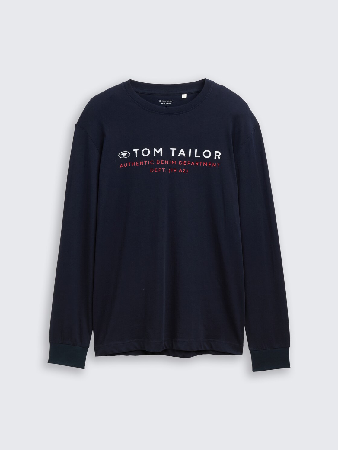 Langarmshirt mit Logo-Print - sky captain blue - Vorder-Produkt-Ansicht