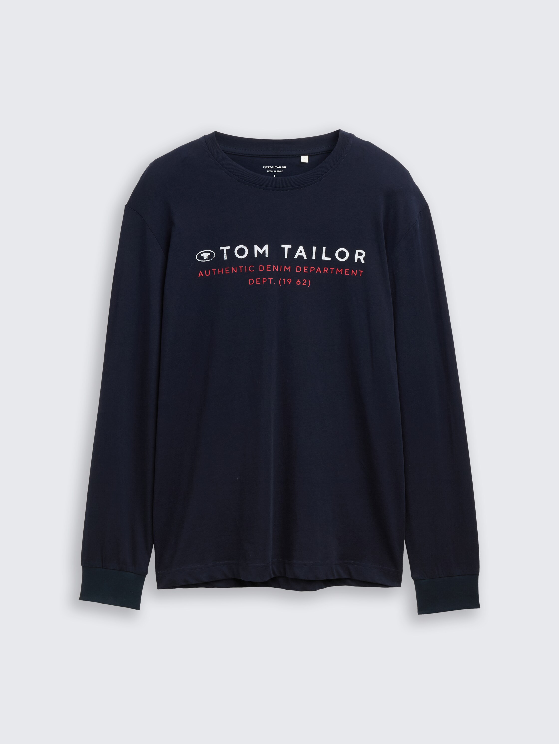 Langarmshirt mit Logo-Print - sky_captain_blue_1 - 