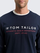 Top à manches longues avec logo imprimé - sky captain blue - Vue détaillée du modèle