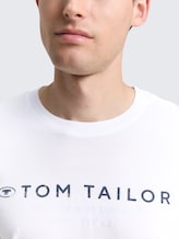 Top à manches longues avec logo imprimé - White - Vue détaillée du modèle