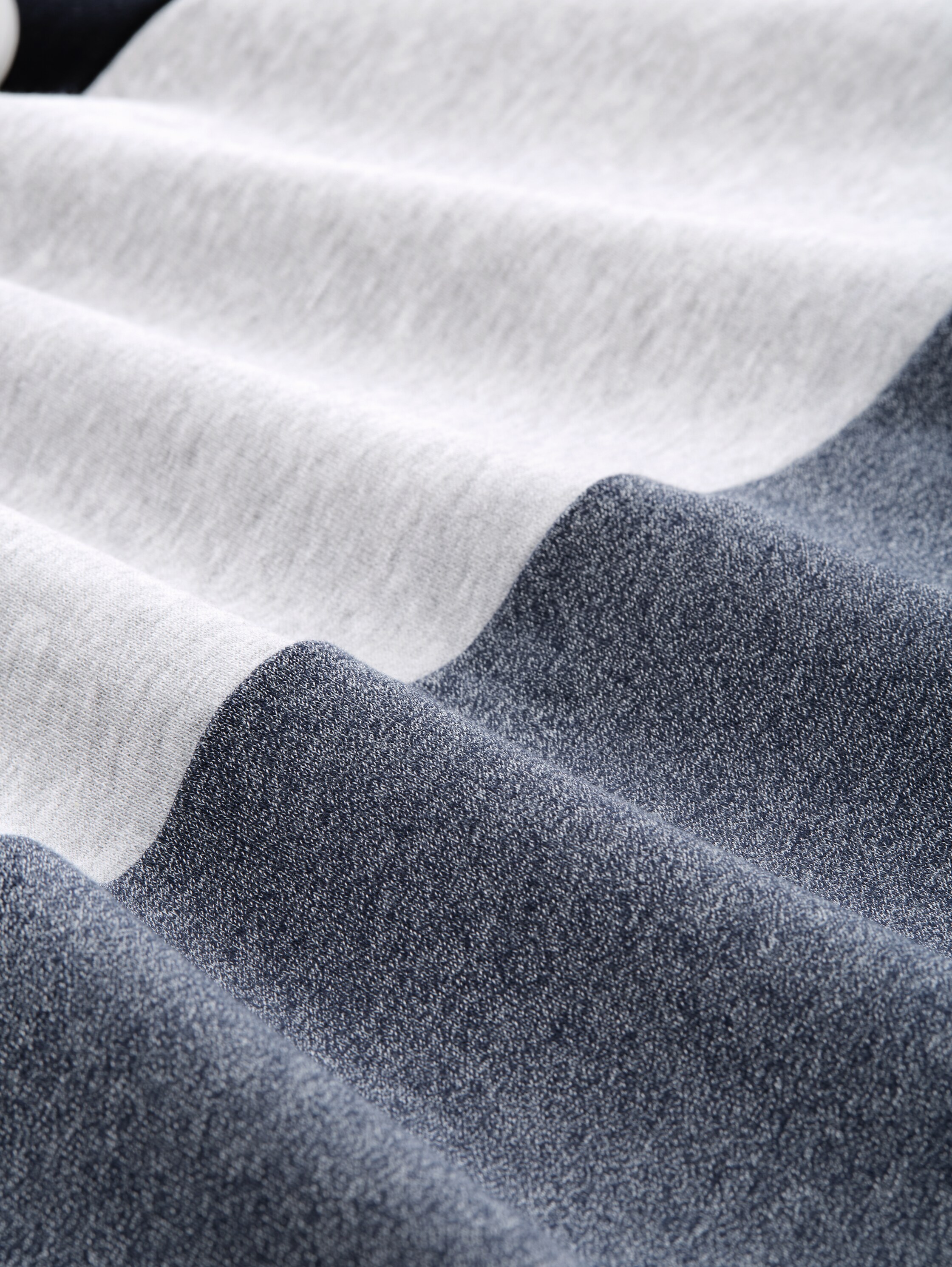 Snood Sweatshirt mit Colour Blocking - navy_grindle_structure - 