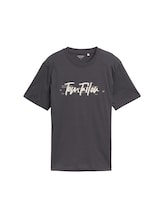 Selected, T-shirt with logo print by Tom Tailor, black