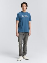 T-shirt avec logo imprimé - real teal blue - Vue de face du modèle