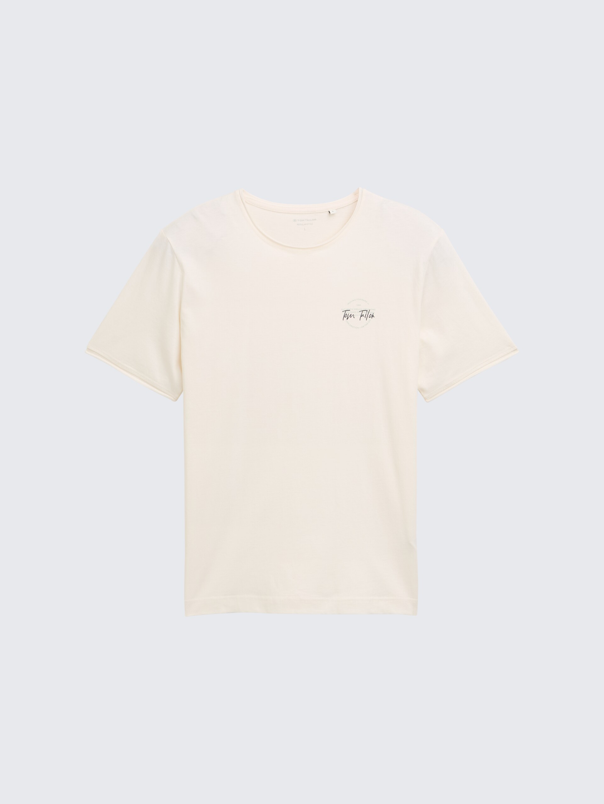 T-Shirt mit Print - Gardenia White - Vorder-Produkt-Ansicht