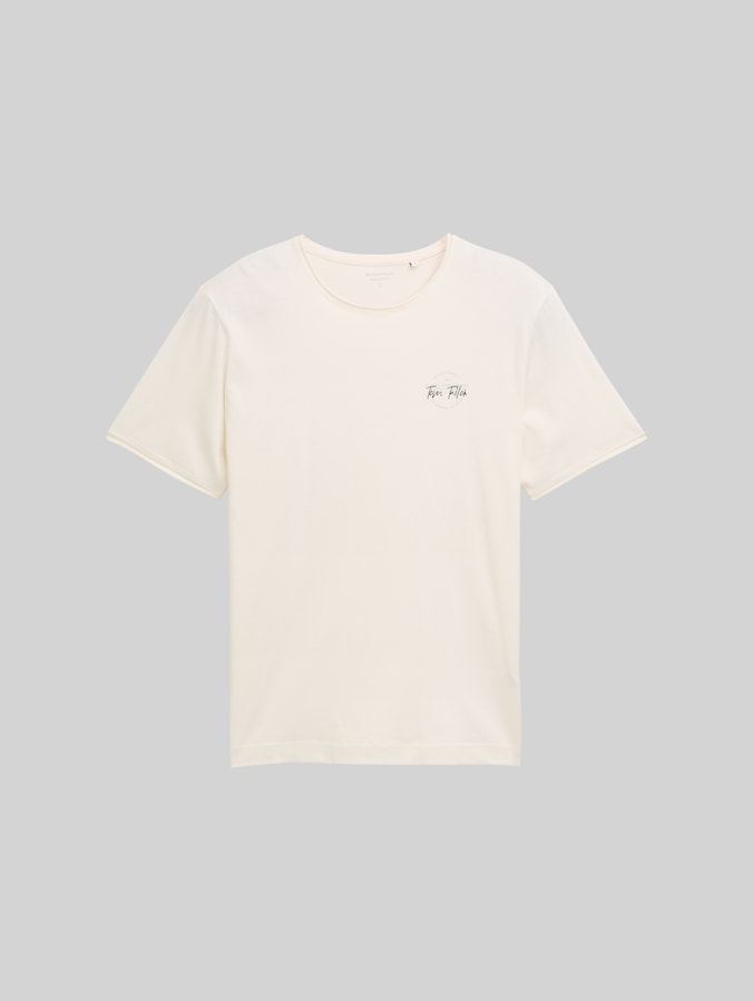 T-Shirt mit Print von Men, Gardenia White