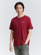 T-shirt avec imprimé - Deep Red - Découpe Vue de face du modèle