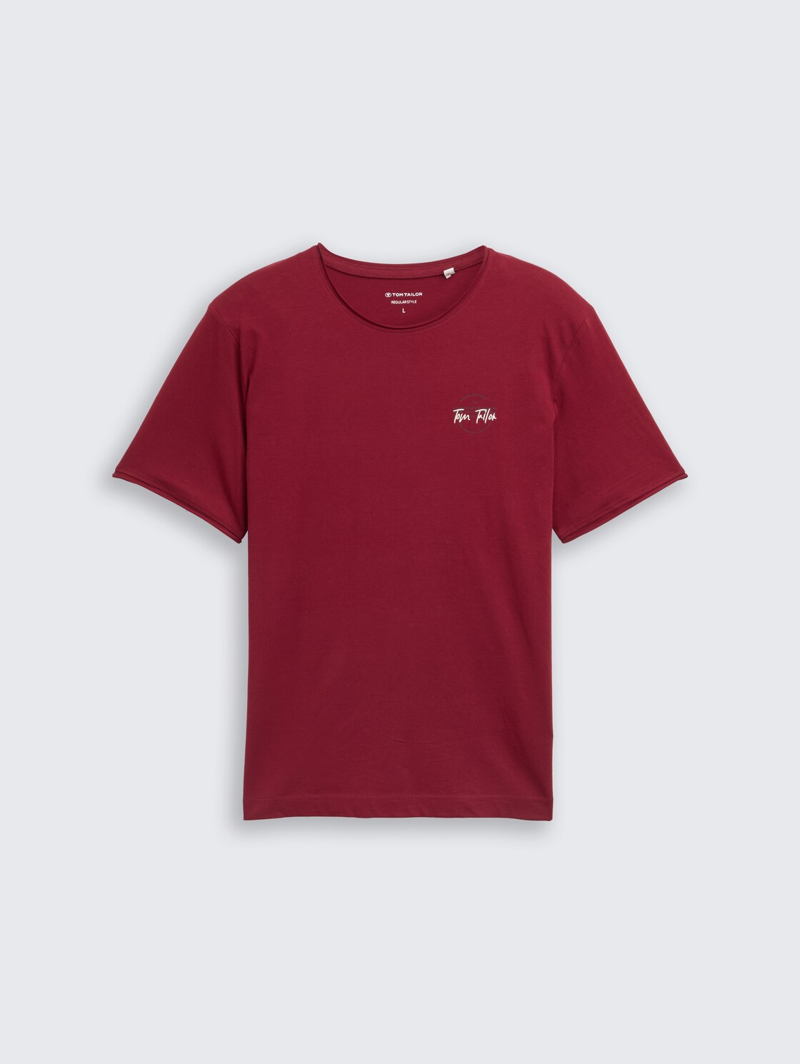T-Shirt mit Print - Deep Red - Vorder-Produkt-Ansicht