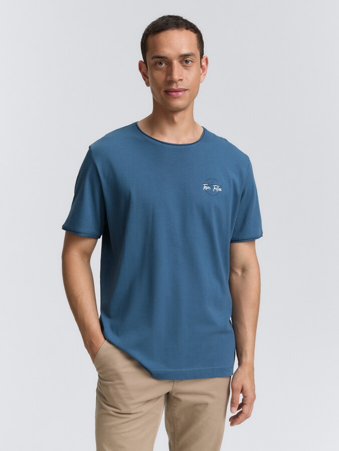 T-shirt met print door Men, real teal blue