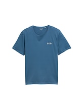 Ausgewählt, T-Shirt mit Print von Tom Tailor, blau