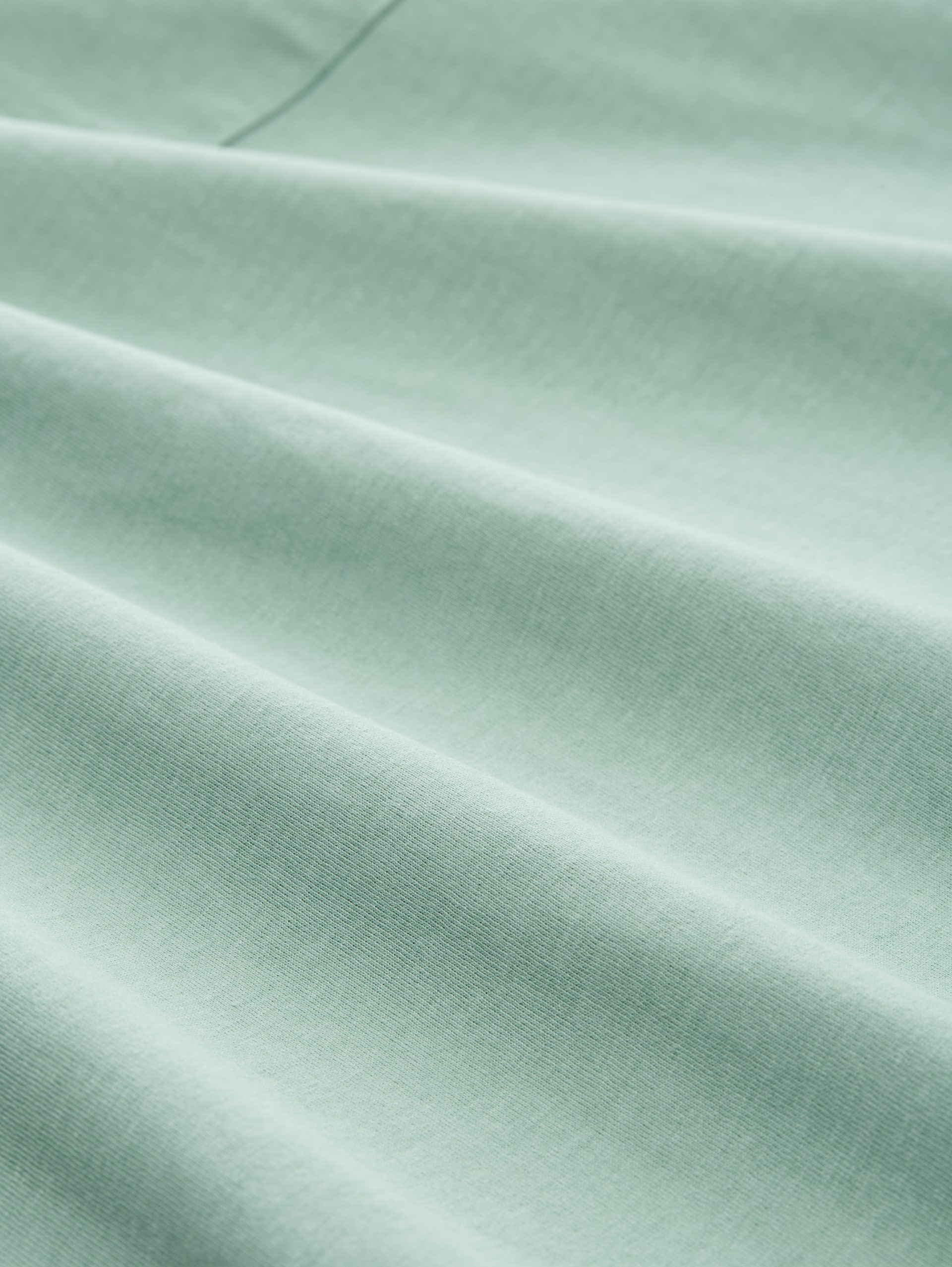 Henley T-shirt with breast pocket - dust green melange - Material view