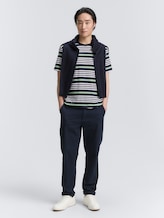 T-shirt met streepjespatroon - navy multicolor melange stripe - Model vooraanzicht