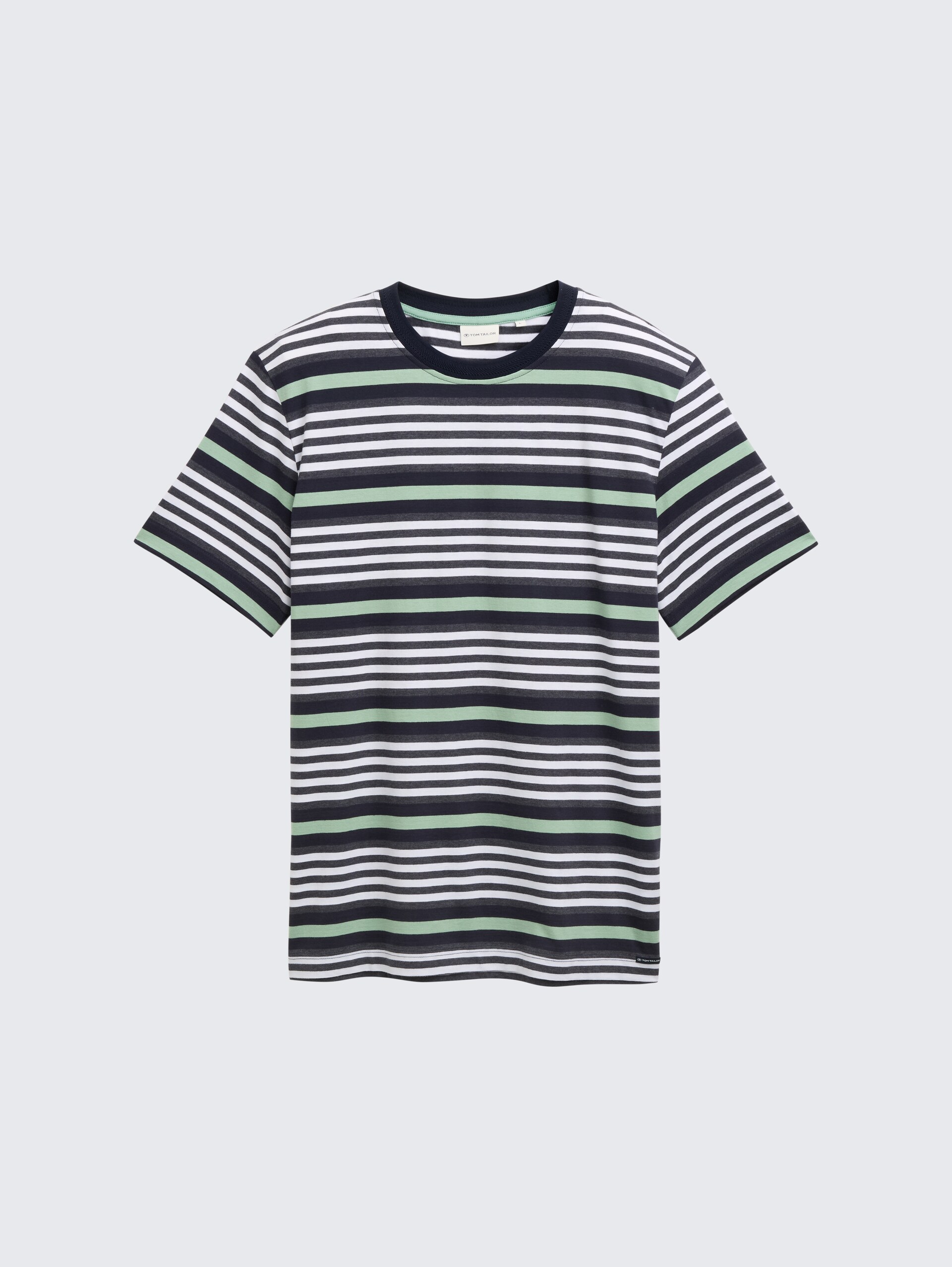 T-Shirt mit Streifenmuster - navy multicolor melange stripe - Vorder-Produkt-Ansicht