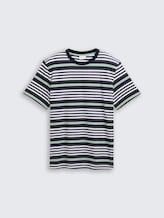 T-shirt met streepjespatroon - navy multicolor melange stripe - Product vooraanzicht