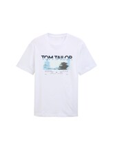 Ausgewählt, T-Shirt mit Fotoprint von Tom Tailor, weiß