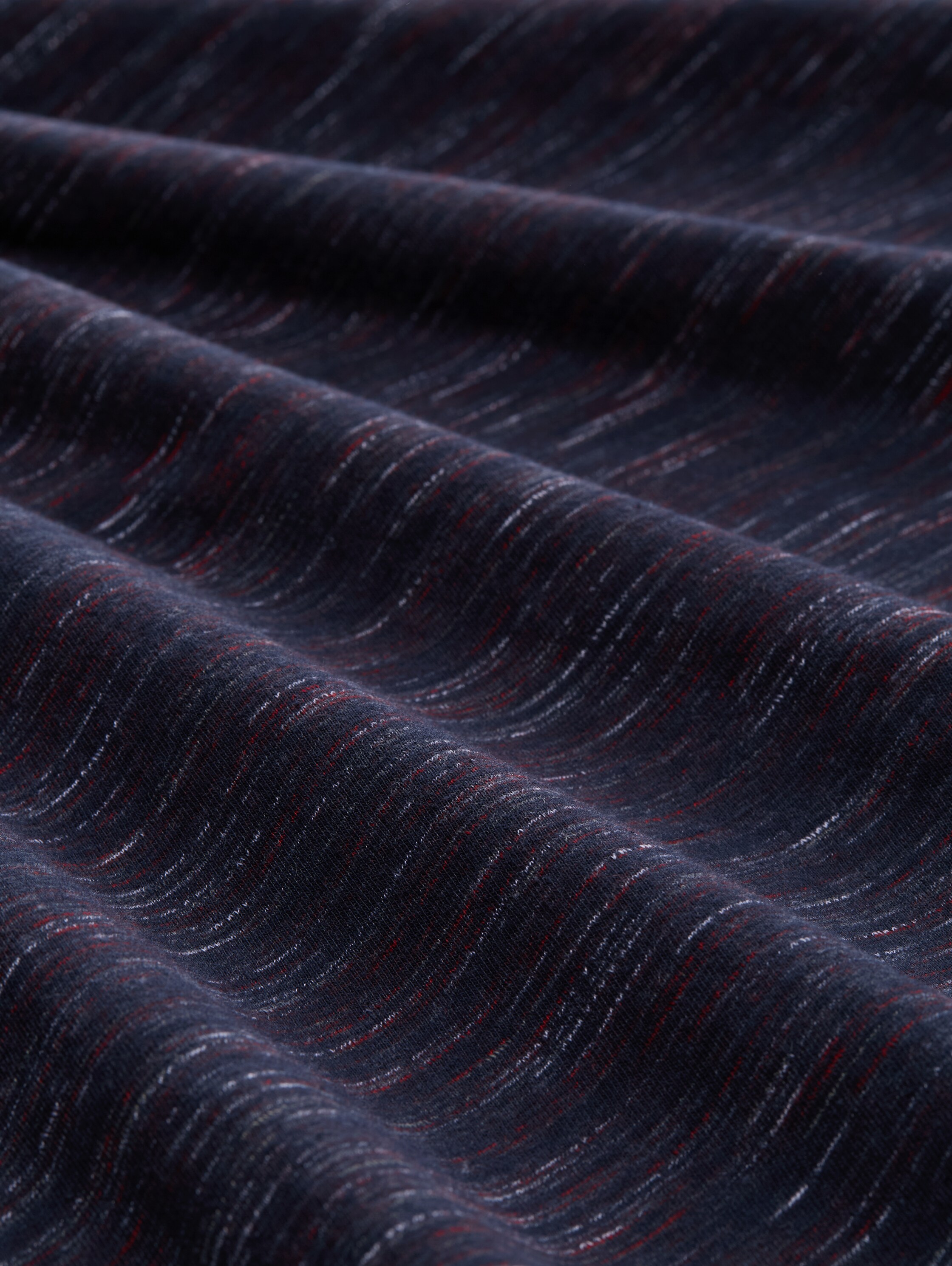 Serafino Langarmshirt - navy red multi inject - Material-Ansicht