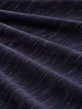 Top à manches longues Serafino - navy red multi inject - Vue de la matière